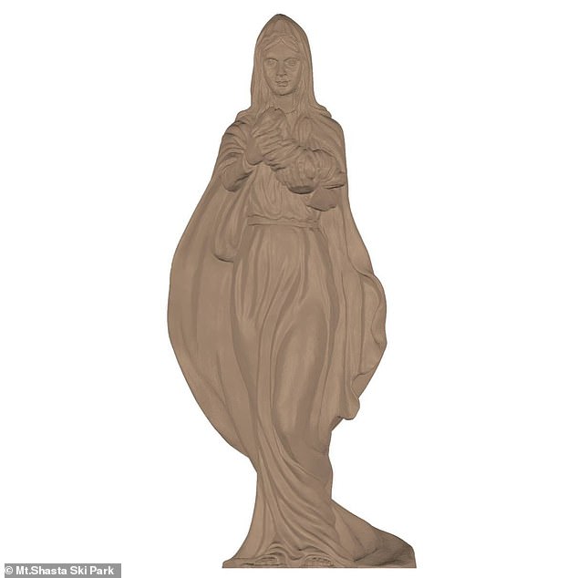 Robin Merlo, owner of Mt.  Shasta Ski Park, plans to build a 20-foot statue of the Virgin Mary in honor of her late husband and co-owner Ray Merlo