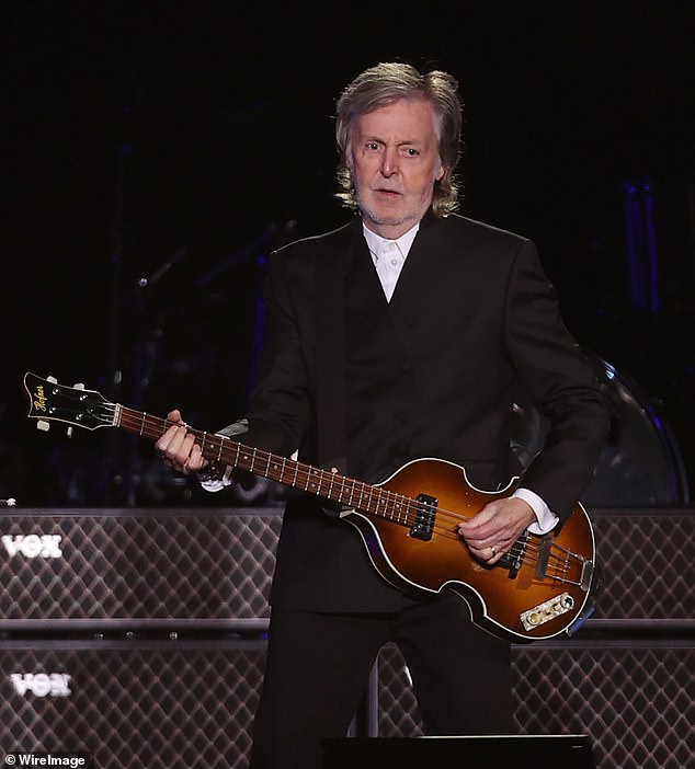 Paul McCartney, 81, (pictured in October) has shared a touching tribute to his former Wings bandmate Denny Laine after he died aged 79