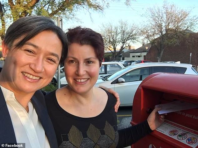 Foreign Minister Penny Wong (pictured left) is set to marry her long-term partner Sophie Allouache