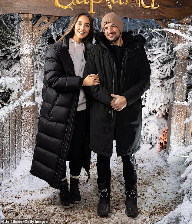 Peter Andre and pregnant wife Emily looked in good spirits as they enjoyed a festive family day out in LaplandUK on Sunday