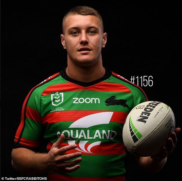 Dargan - who played two NRL games for Souths (pictured) - died on Christmas Eve while on holiday with his family in the Cook Islands
