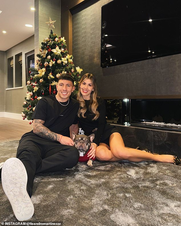 Lisandro Martinez and Muri Benitez were among the footballers and WAGs who enjoyed Christmas