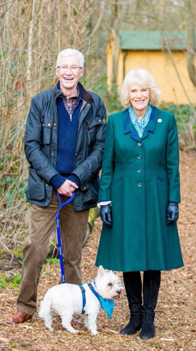 Queen Camilla will pay tribute to Paul O'Grady during a radio program on Christmas Day (pictured together)