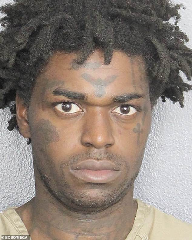 Rapper Kodak Black was arrested in Florida for cocaine possession and posed for this new mugshot