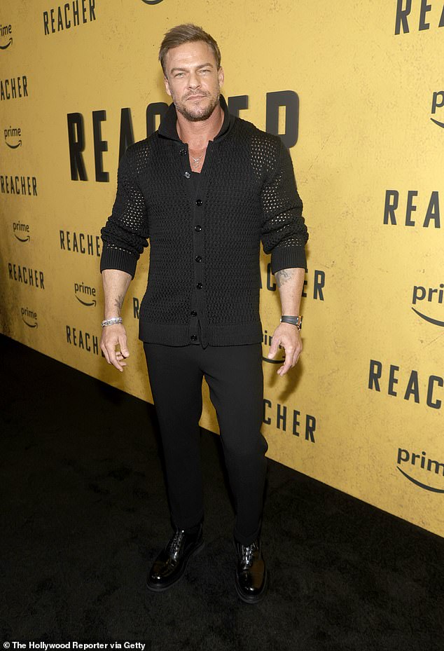 Reacher star Alan Ritchson revealed he is on the road with his family