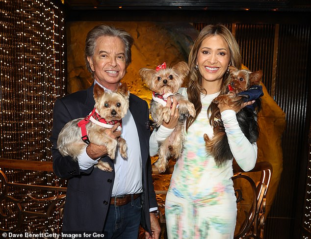 Good food: Richard Caring in the photo with his wife Patricia