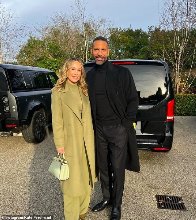 Ferdinand photographed this week with his wife Kate in an Instagram photo