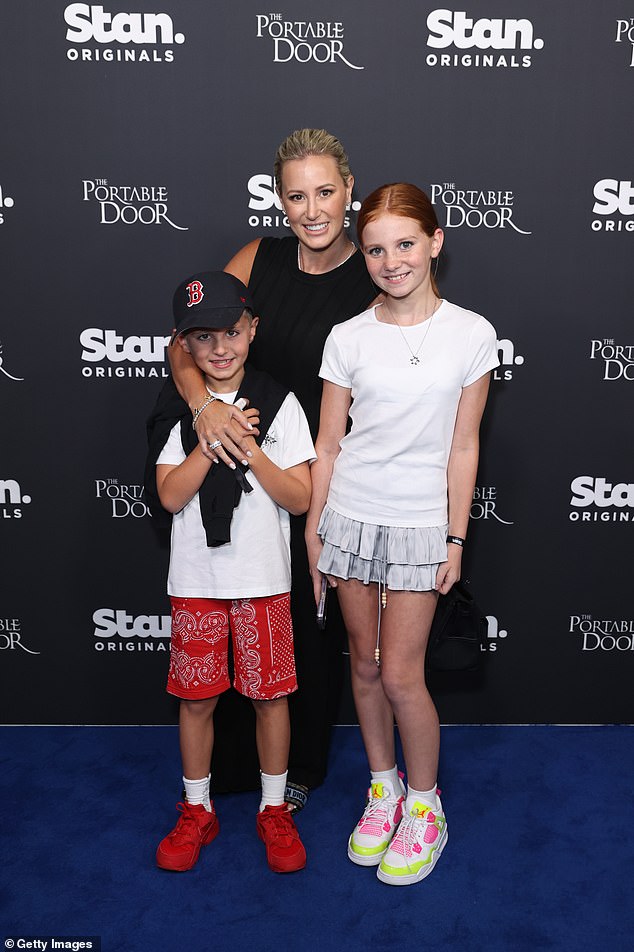 Roxy Jacenko shared her nine-year-old son Hunter's Christmas wish list on Wednesday, which included some very expensive, high-end fragrances.  Pictured with Hunter and daughter Pixie