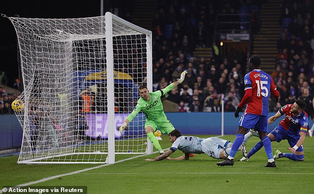 Marcos Senesi headed past Palace keeper Sam Johnstone at the back post after 25 minutes