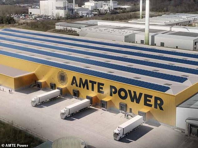 An artist's representation of a new factory that AMTE Power wanted to build in Dundee