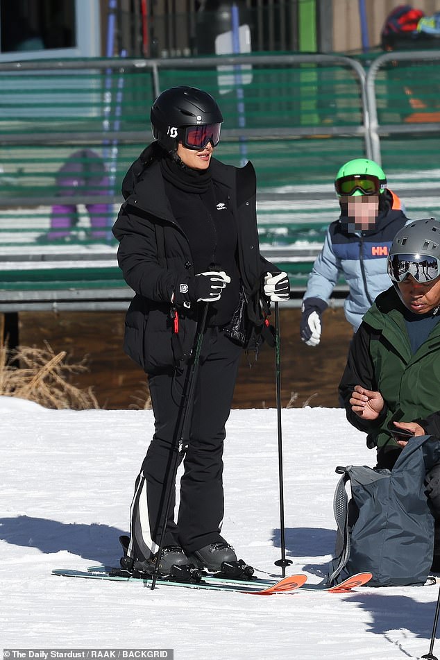 Salma Hayek enjoyed an exciting day of skiing on Thursday when she hit the slopes in Aspen, Colorado