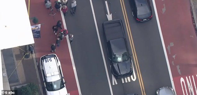 As of 12:00 PM EST, a heavy police presence remains outside the Center City department store