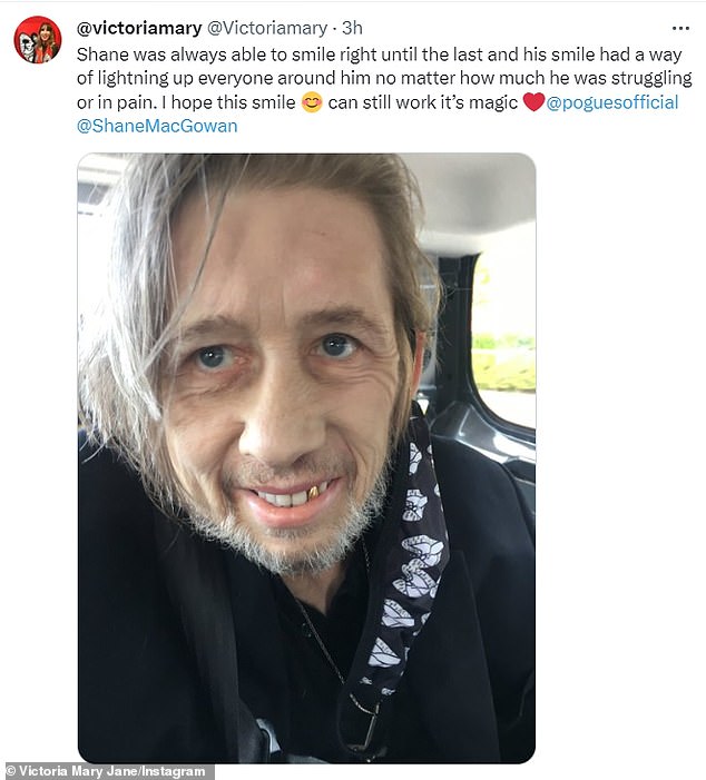 Shane MacGowan's wife Victoria Mary Clarke has shared a heartbreaking tribute to the late star, following his death last week at the age of 65