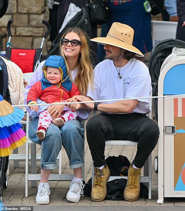 Shia shares daughter Isabel, 21 months, with longtime partner Mia Goth, who he met while filming Nymphomaniac in 2012 (pictured in March)