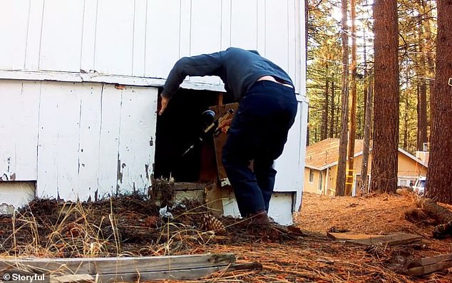 Toogee Sielsch this week shared daring footage of himself descending into a bear-inhabited crawl space, armed only with a paintball gun