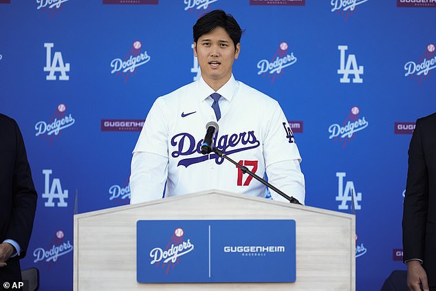 Shohei Ohtani was named AP Male Athlete of the Year for the second time in three years