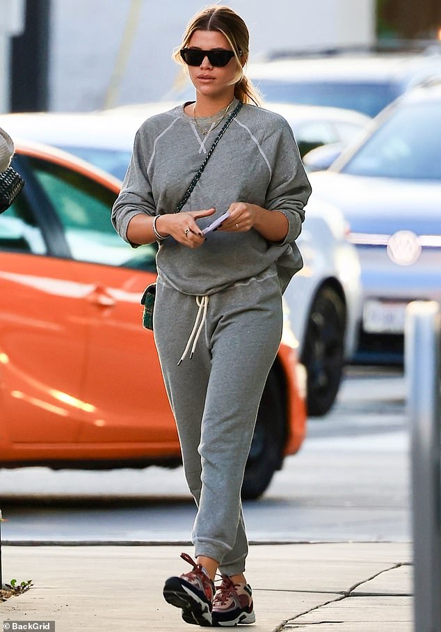 Sofia Richie looked as casual as possible as she was spotted walking around Los Angeles on a chilly December day