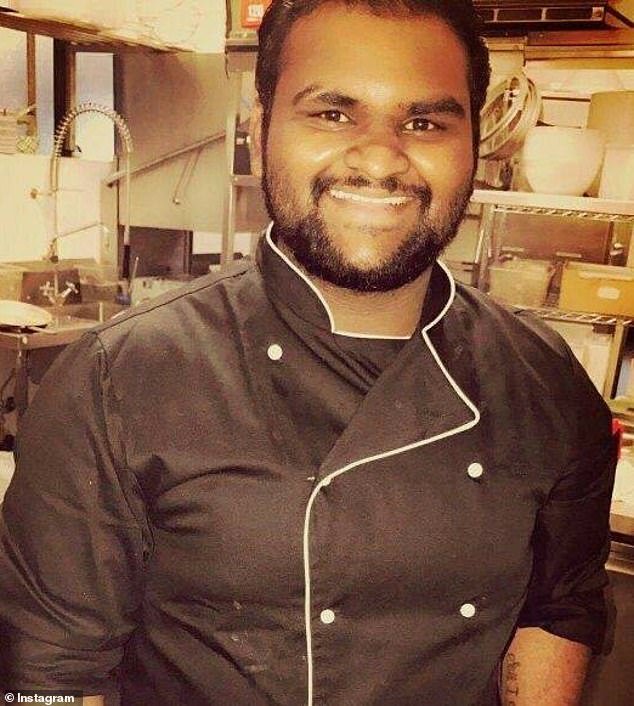 A chef who was arrested after his female colleague was stabbed to death in a storage room at the National Zoo & Aquarium in Canberra has been identified as 29-year-old Jude Wijesinghe (above)