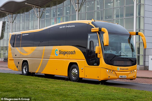 Growth: Stagecoach Group's first half turnover increased by more than £100m