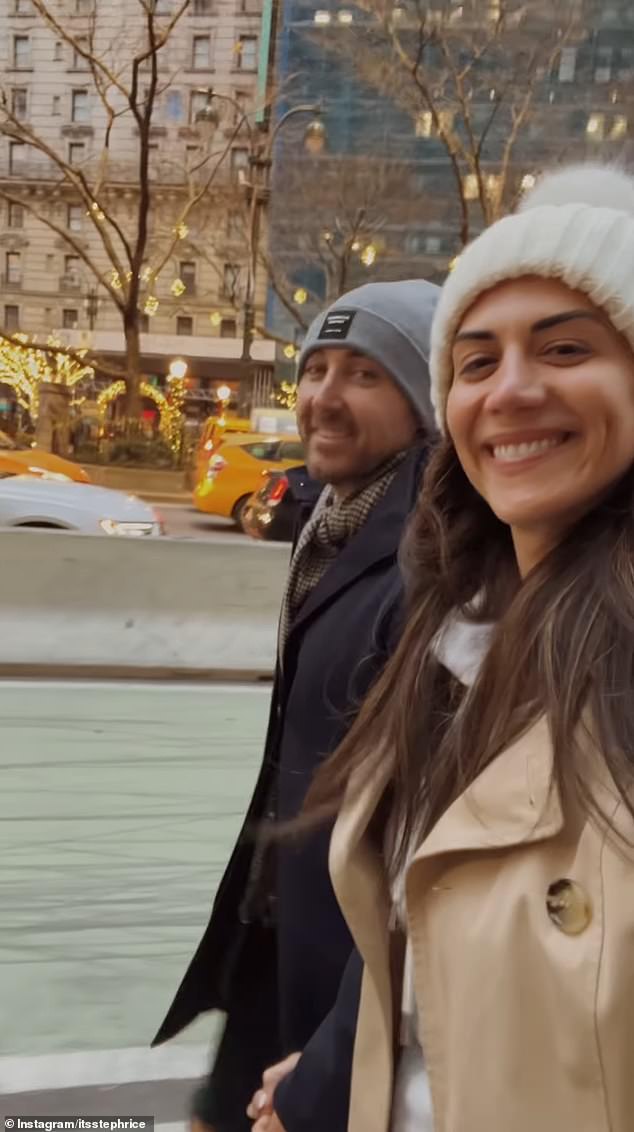 The couple spent their first Christmas together in New York City