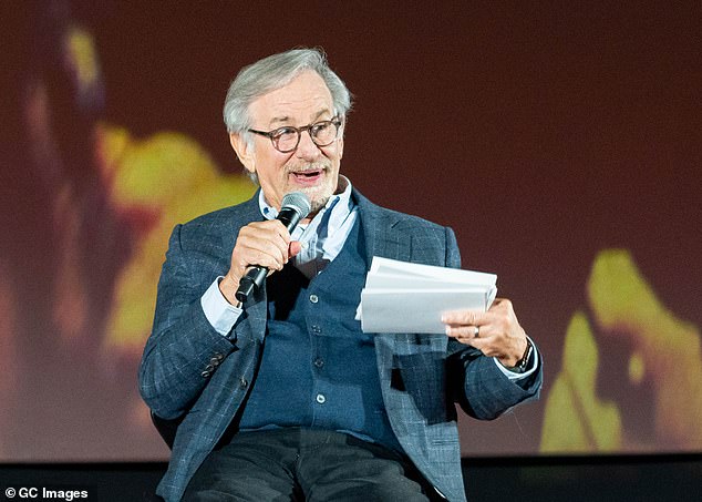 Steven Spielberg pictured after a screening of Maestro last week in Los Angeles, the director issuing a statement on November's Hamas attack