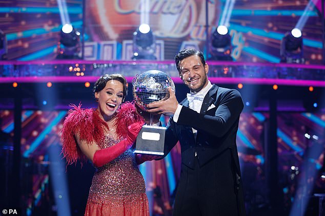 She surprised the audience on Saturday evening with her three spectacular dances and won the Glitterball trophy together with partner Vito Coppola.