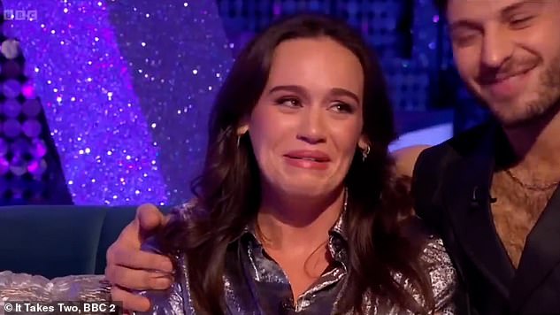 Ellie Leach broke down in tears during Strictly: It Takes Two as she received a heartwarming video message from her famous cousin