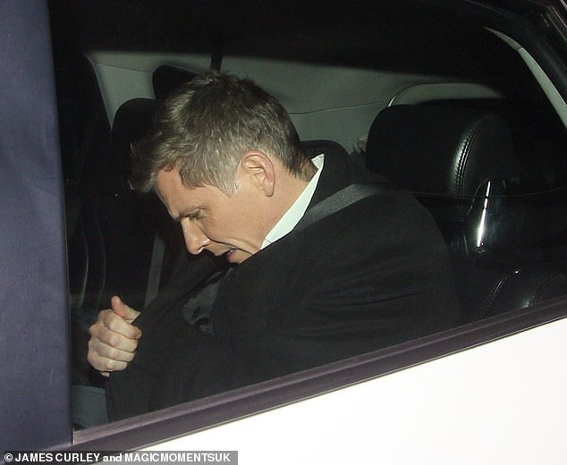 Nigel Harman looked glum as he left the Strictly Come Dancing studios for the final time on Saturday evening