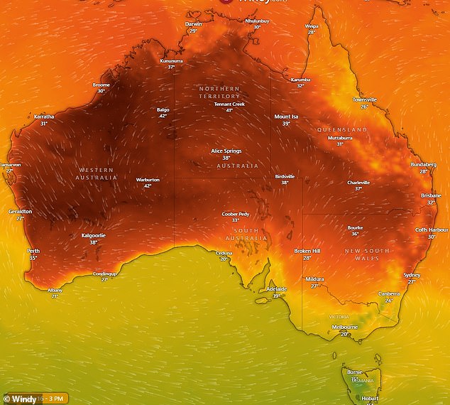 A heatwave will hit much of Australia from Thursday with temperatures in the high 30s for much of the east coast, while in WA temperatures will reach 45 degrees Celsius in some places over the weekend.