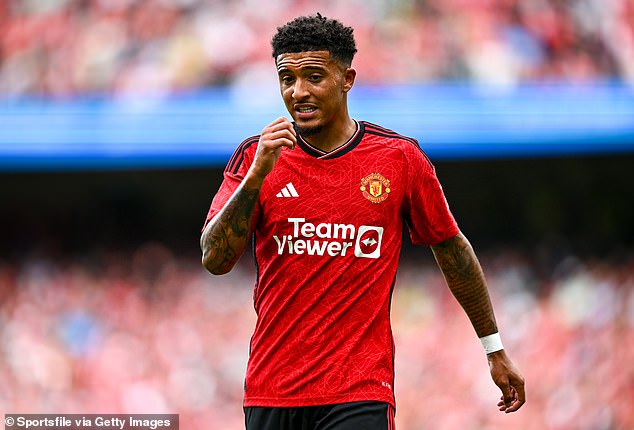 Jadon Sancho is one of the Man United players who could leave the club next month