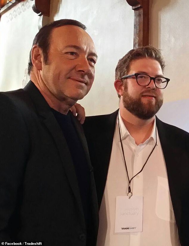 Lanng posed next to actor Kevin Spacey at the 2016 World Economic Forum annual meeting in Davos, Switzerland, where Jane Doe said one of the sexual incidents between her and Lanng took place.