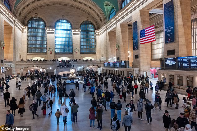 Two teenage girls on vacation from South America were stabbed while eating in the Grand Central Terminal dining room (file photo)