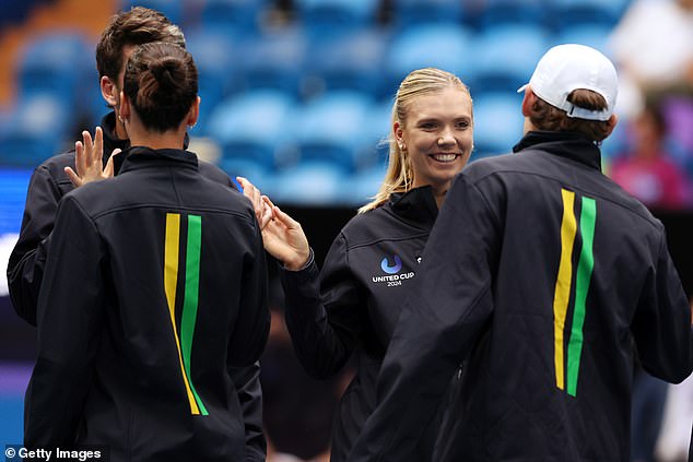 Alex de Minaur and Katie Boulter faced each other in the United Cup on Friday