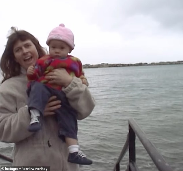 Terri Irwin enjoys being a grandmother.  The owner of the Australia Zoo shared a sweet video on Instagram this week in which she posed as a baby with daughter Bindi Irwin.  Pictured