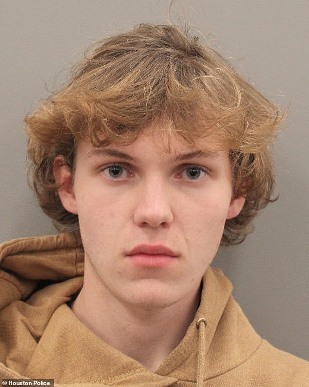 Hunter Cameron Villasana, 17, is accused of trying to flee the scene after running over and killing homeless woman in Houston on Friday