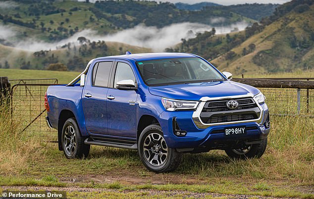 Should the Ford win another monthly sales race, Australia would have a new annual bestseller since 2016, when the HiLux ute (pictured) replaced the Toyota Corolla as the new number 1