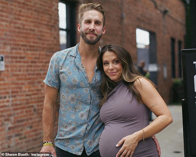 First-time parents: The Bachelorette alum Shawn Booth announced the birth of his first child with girlfriend Audrey 