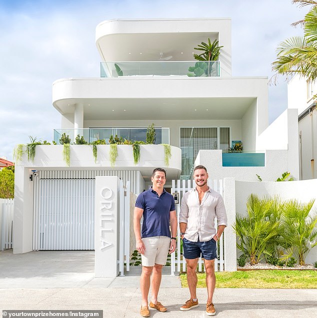Palmer (R) collaborated with designer and builder Jayson Pate (left) to create a luxury home