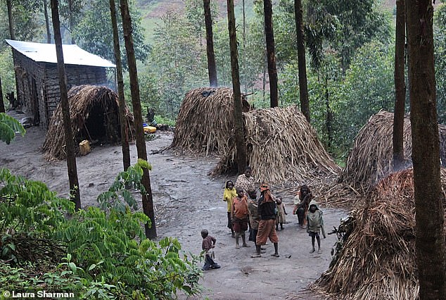 Laura Sharman from MailOnline Travel meets Pygmies in Uganda, where they are known as the Batwa.  Above is a photo she takes of the tribe she is introduced to