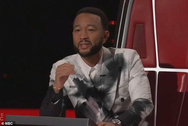 John Legend got emotional while talking about Lila Forde on Monday's episode of The Voice as the top nine performed during the semifinals on NBC