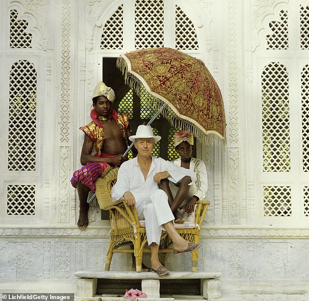 DELICIOUS: Lord Glenconner Colin Tennant relaxes in Mustique in 1985