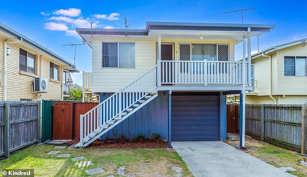 The average house price in Brisbane has risen 10.6 per cent in the past year to $870,526, and 12.1 per cent since January, but in Redcliffe prices rose 14 per cent to $766,406.  Pictured is a home that sold for $665,000 in November