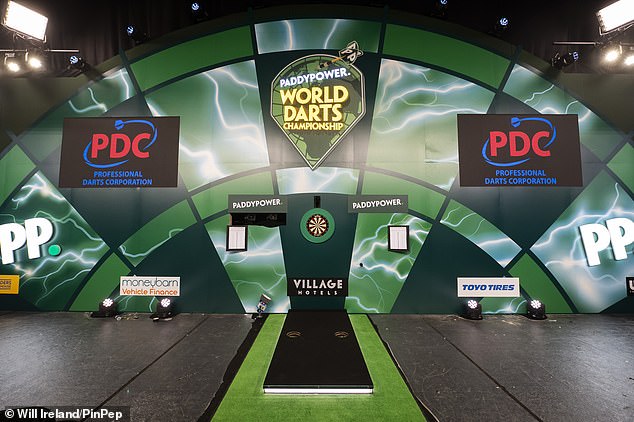 Title sponsor Paddy Power has renewed the oche for the World Darts Championship in Ally Pally