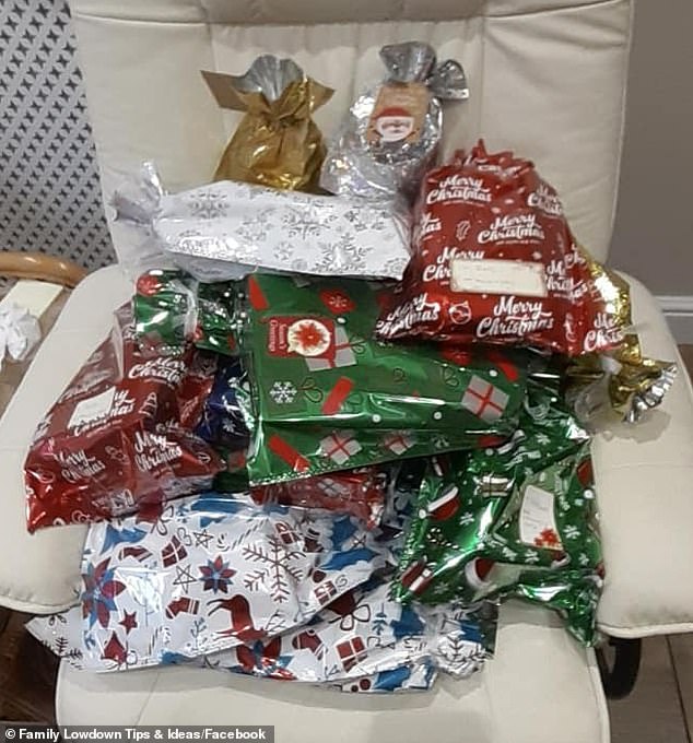A mother recently said she wrapped 50 presents in less than an hour by simply putting them in the bags and pulling the strings
