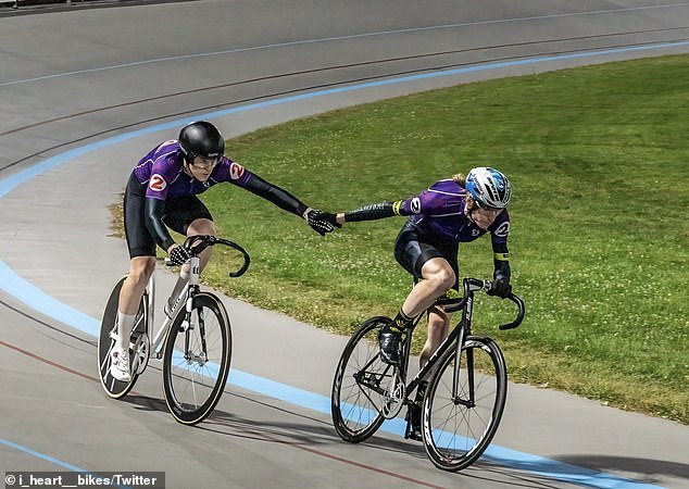 Williamson and Johnson (pictured riding together) have both achieved significant success in the women's categories in recent years