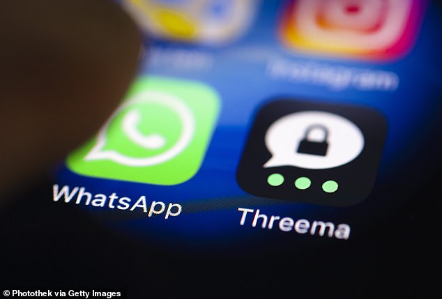 Australia's criminal underbelly is being roiled by fears that Threema (pictured), another secure messaging app used by bikers and gangsters, may have been compromised by police