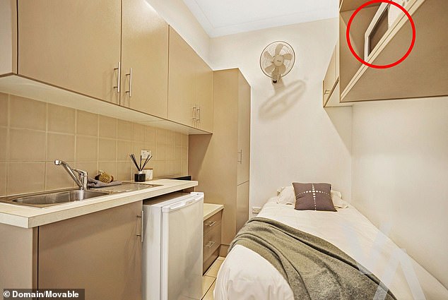 Tiny studio flat in student accommodation perfectly sums up the