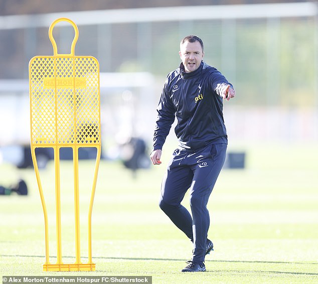 Tottenham rejected an approach from Swansea for their senior assistant coach Chris Davies