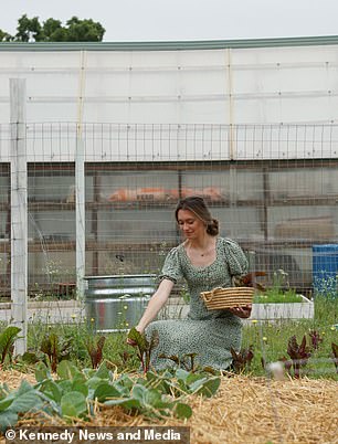 She said: 'I also try to cook everything from home so that takes quite a long time to prepare for each meal as well.'