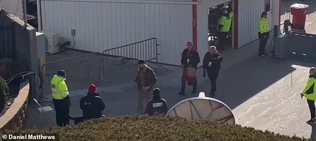 Travis Kelce has arrived at Arrowhead Stadium for the Chiefs game against the Buffalo Bills